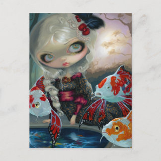 "Poissons Volants: Le Bassin des Carpes" Postcard