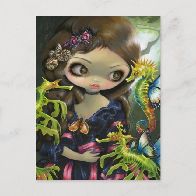 "Poissons Volants: L'Hippocampe" Postcard (Front)