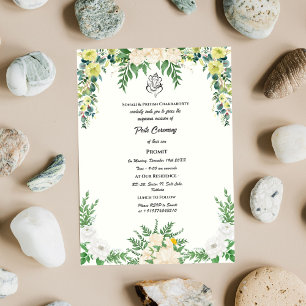 Poite Janeu Upanayanam Hindu Holy Thread Floral Invitation