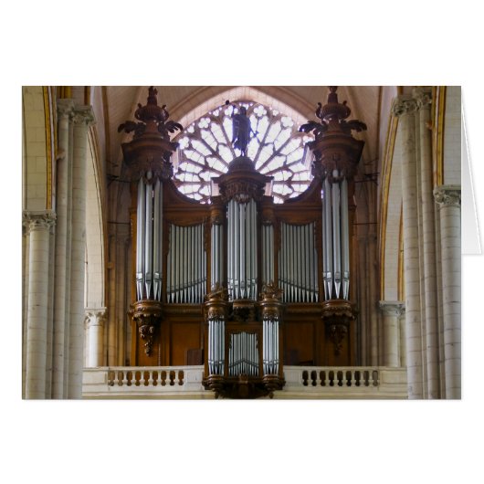 Poitiers pipe organ cards (Front Horizontal)