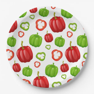 Poivrons Paper Plates
