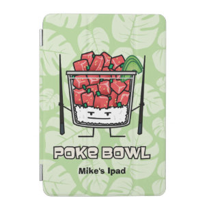 Poke bowl Hawaii raw fish salad chopsticks aku iPad Mini Cover