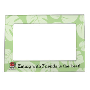Poke bowl Hawaii raw fish salad chopsticks aku Magnetic Picture Frame