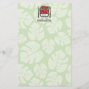 Poke bowl Hawaii raw fish salad chopsticks aku Stationery