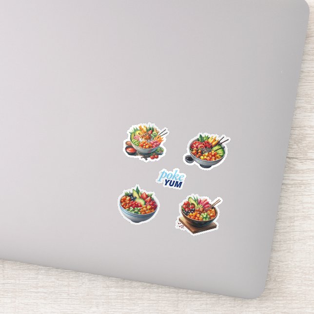 Poke Bowls Sticker (Detail)