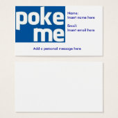 Poke Me on Facebook (Front & Back)