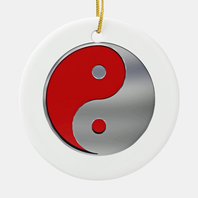 Pokeman Logo Ceramic Ornament (Front)