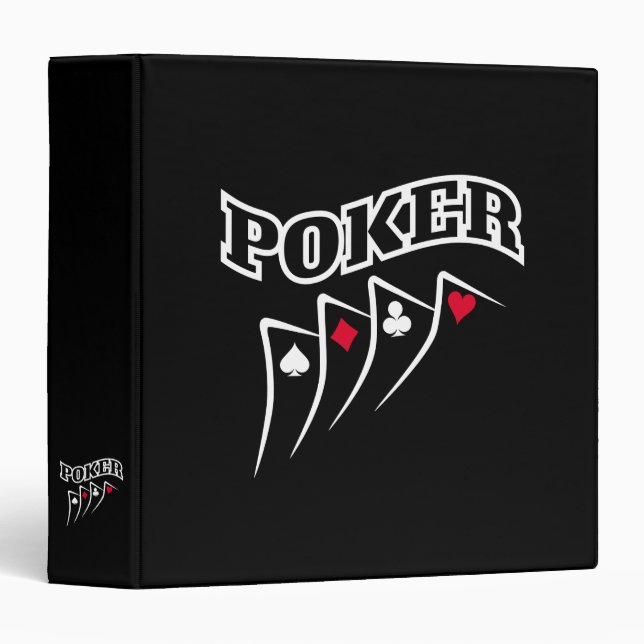 Poker 3 Ring Binder (Front/Spine)