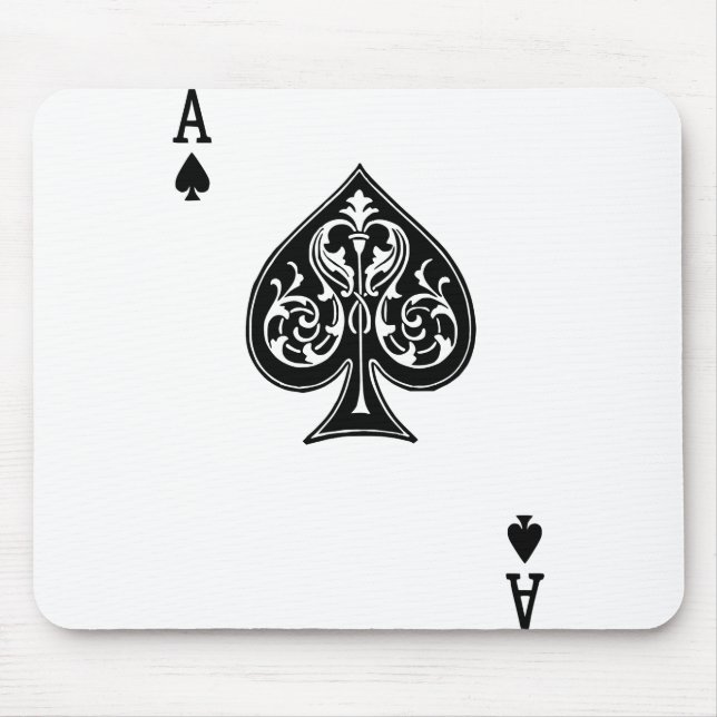 Poker Ace Card Mouse Pad (Front)
