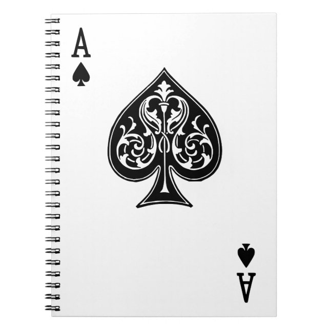 Poker Ace Card Notebook (Front)