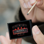 Poker Aces Red & Black 21st Birthday Party Matchboxes<br><div class="desc">Black and red poker themed 21st birthday party matches with four aces and marquee sign.  Personalize it with your event details.</div>