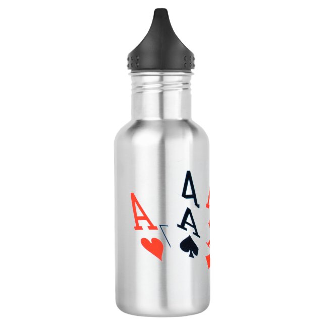 Poker, Aces, Water Bottle (Left)