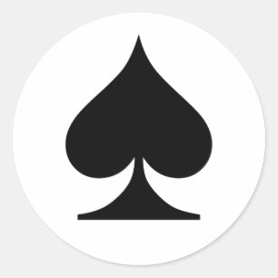 Poker Addict Classic Round Sticker