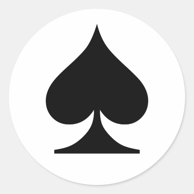 Poker Addict Classic Round Sticker (Front)