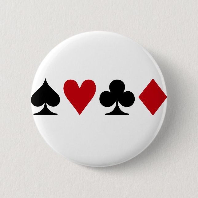 Poker Addict Pinback Button (Front)