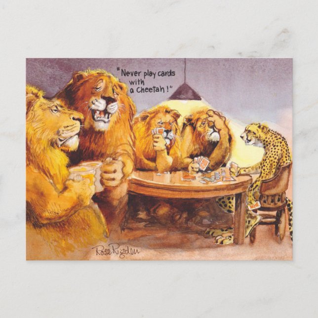 Poker advice postcard (Front)