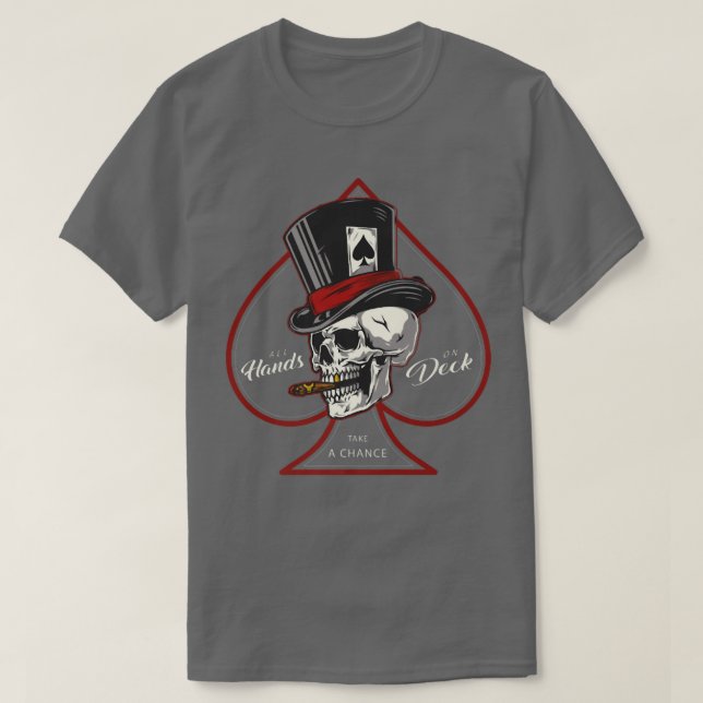 Poker  and cigar  T-Shirt (Design Front)