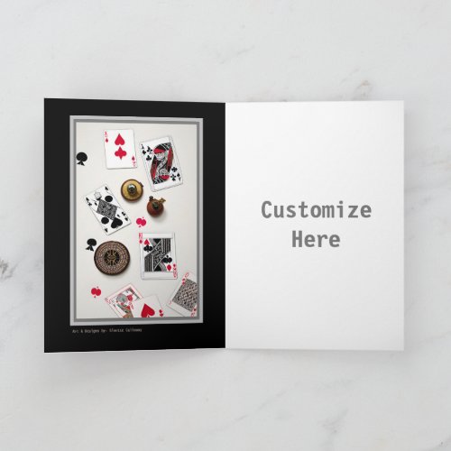 Poker Artsy Customizable Card for Players