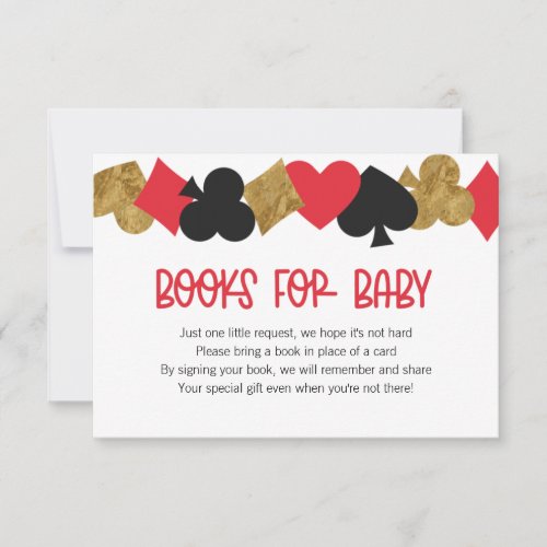 Poker Books for Baby Card