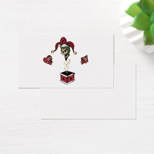 Poker Box Joker Zombie Skull (Desk)