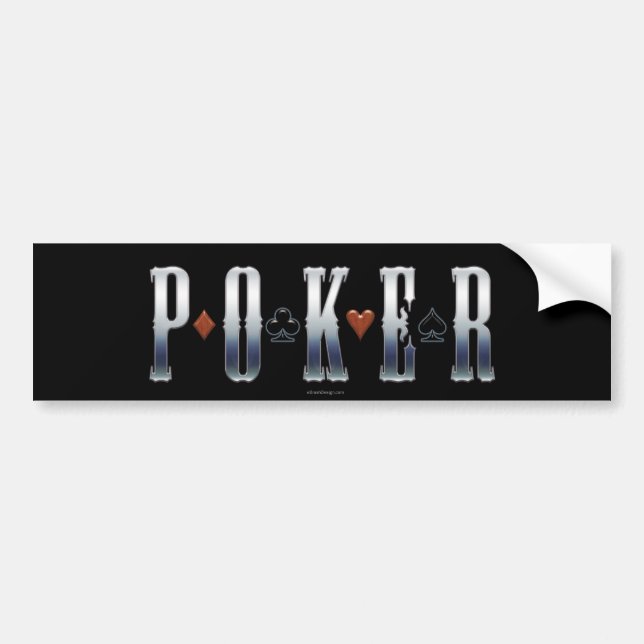 Poker bumper sticker (Front)