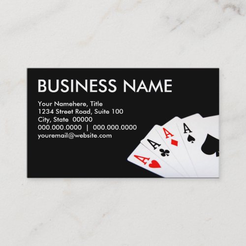 Poker Business Cards