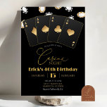 Poker Card Casino Night 40th 50th Adult Birthday<br><div class="desc">Casino Night Adult Birthday Invite,  Casino 40th 50th 60th Surprise Birthday Party,  Poker Card Birthday Party,  Casino Retirement Party</div>