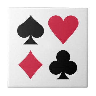 Poker card deck colors ceramic tile
