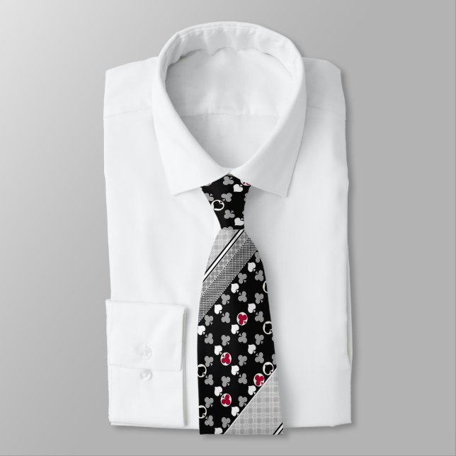 Poker Card Game  Neck Tie (Tied)