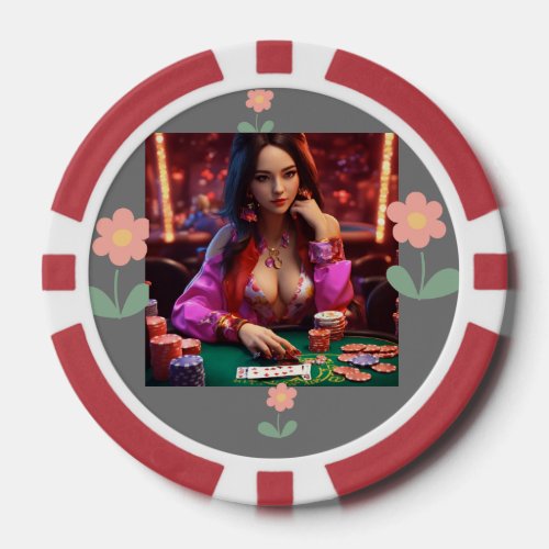 Poker card poker chips