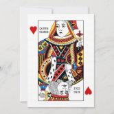 queen of hearts / King and Queen romanting matching cards case