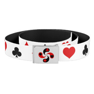 Poker card suits belt