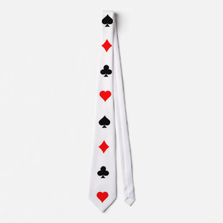 Poker Card Suits Pattern: Necktie / Tie