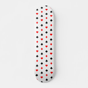 Poker Card Suits Pattern: Skateboard Deck