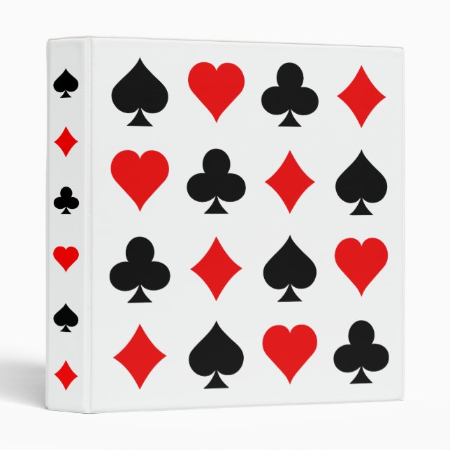 Poker Card Suits: Vector Art: Custom Binders (Front/Spine)