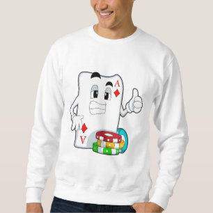 Poker card with Poker chips Sweatshirt