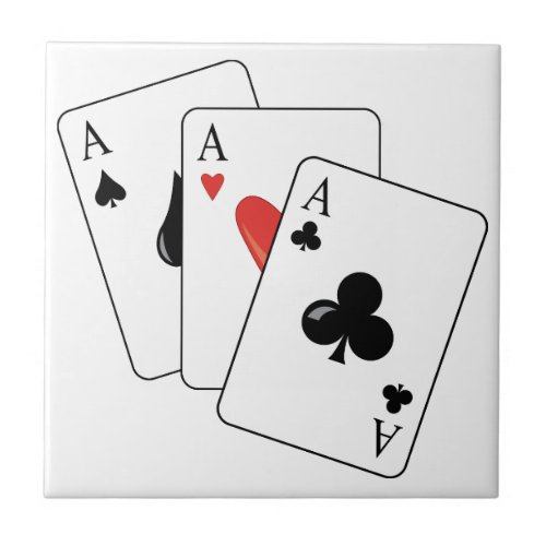 Poker Cards Ceramic Tile
