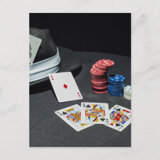 Poker cards gangster hat (Front)