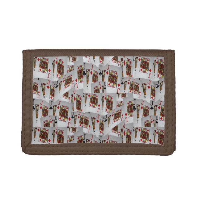 Poker Cards Jacks,  Trifold Wallet (Front)