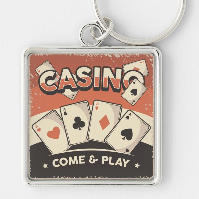 Poker Cards  Keychain (Front)