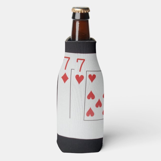 Poker Cards Pocket Sevens, Bottle Cooler (Bottle Front)