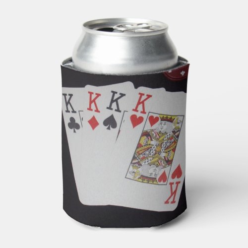Poker Cards Quad Kings Can Cooler