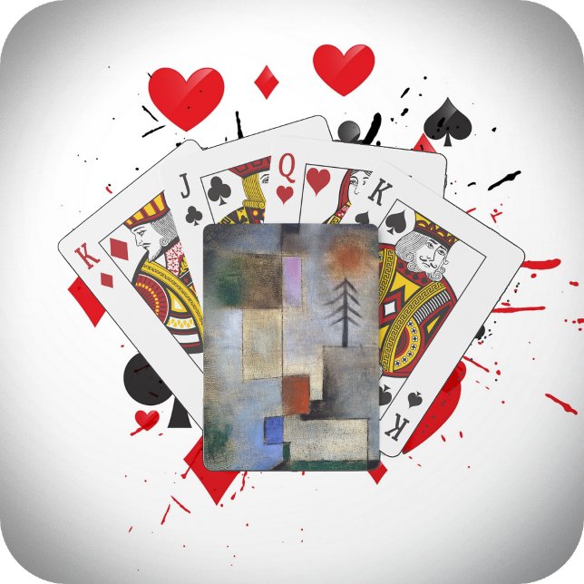 POKER CARDS - "Small Fir" - Paul Klee Art Image (Creator Uploaded)