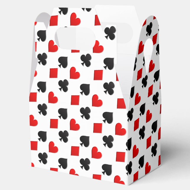 Poker Cards Suits Favor Boxes (Opened)