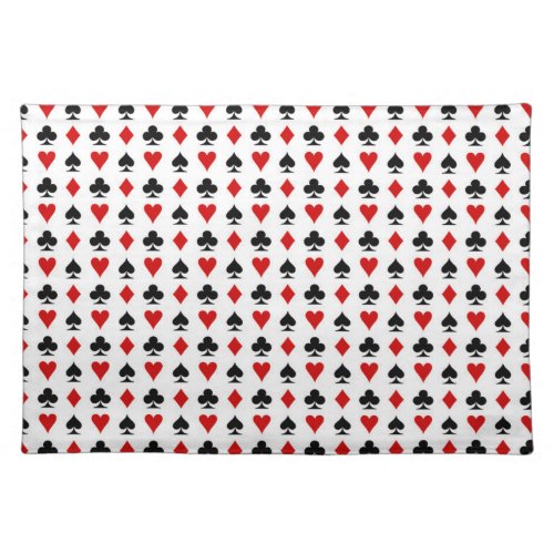 poker cards symbol pattern texture diamonds spades cloth placemat