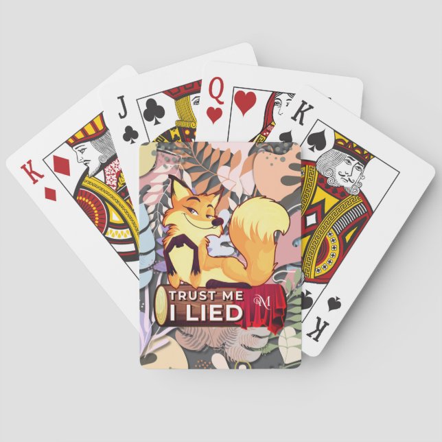 Poker Cards : Trust Me I Lied (grey) (Back)