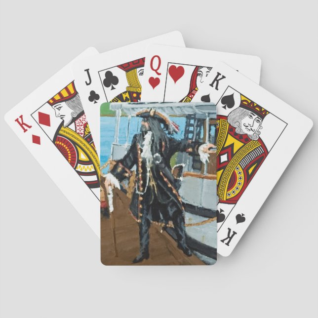 Poker Cards w portrait of Captain Jim Studley (Back)