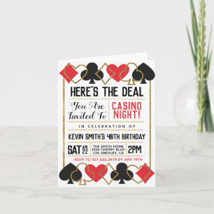 Poker Casino Invitation