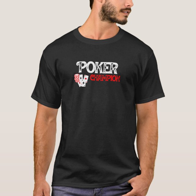 Poker Champion Casino Games Card Award  Premium T-Shirt (Front)