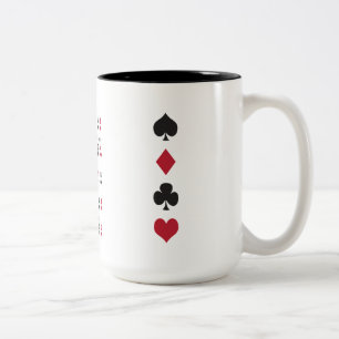 Poker Cheat Sheet Two-Tone Coffee Mug